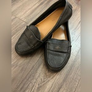 Coach leather flats / loafers